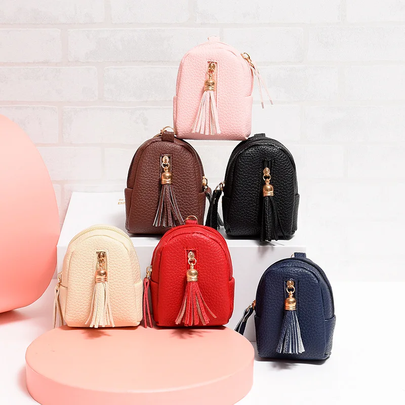 Мини кошелек с кисточками для монет новая сумка хранения ключей маленький