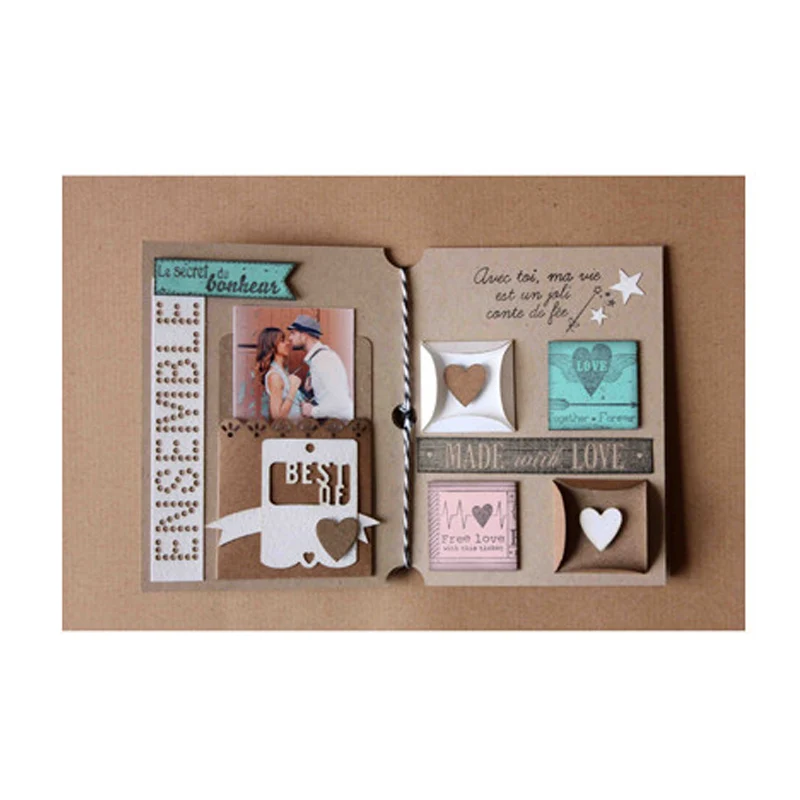 Комбо украшения в объемной металлической резке трафареты для DIY скрапбукинга