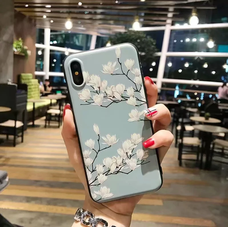3D цветок чехол для huawei P30 Pro P20 P10 P9 Lite Nova 3 3i 4 Honor 8X 7A 7C Крышка для huawei Y7 Pro Y6 Prime P Smart Y9