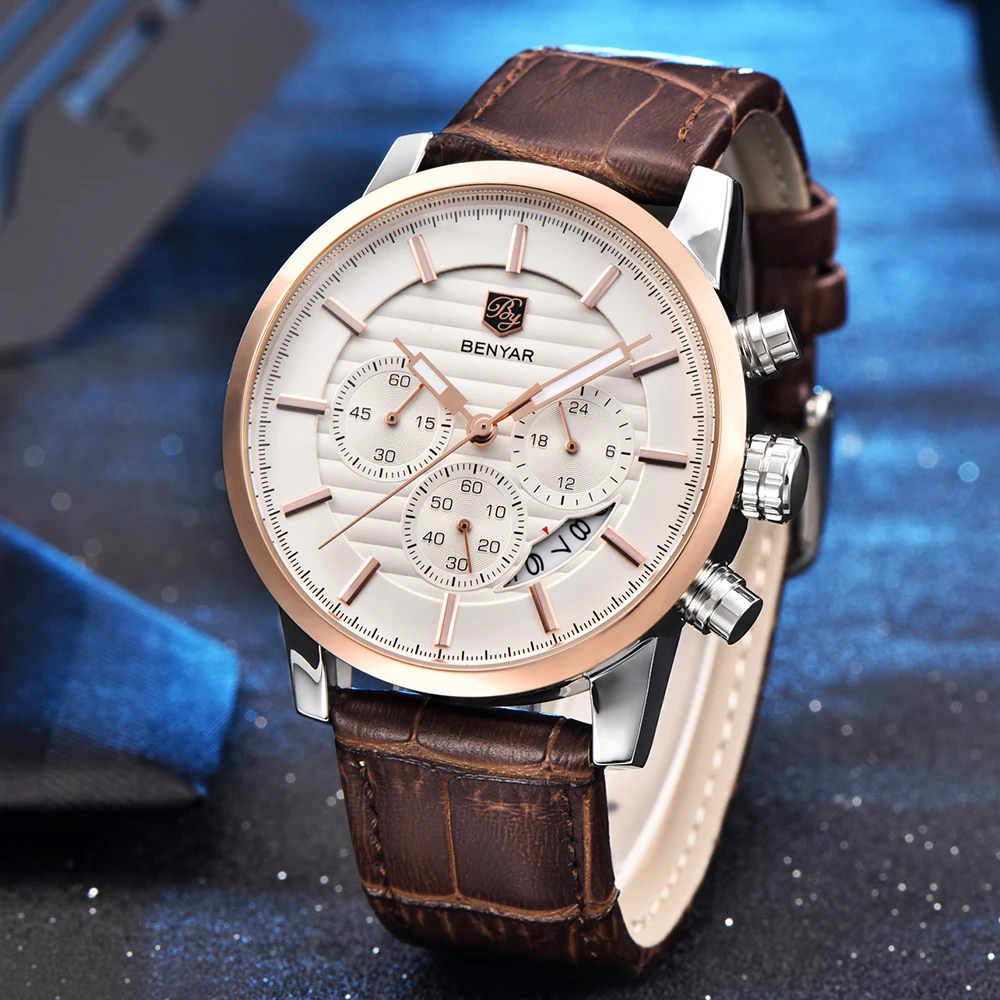 BENYAR часы мужские Montre Hommes Топ Марка де люкс кварцевые спортивные часы Montres Hommes де режим Montre-браслет relogio masculino