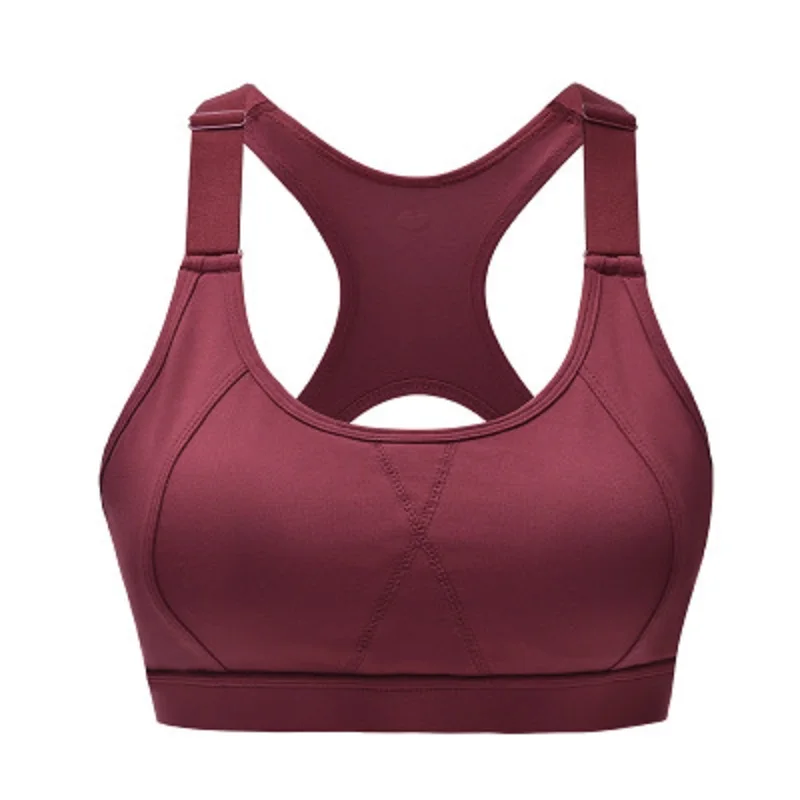 wine red Новое поступление профессиональный спортивный беговой спортивный бюстгальтер для тренажерного зала фитнеса женский бесшовный мягкий жилет Танки s m l xl - Цвет: wine red
