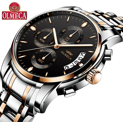 OLMECA relogio masculino Топ бренд часы мужские спортивные водонепроницаемые военные