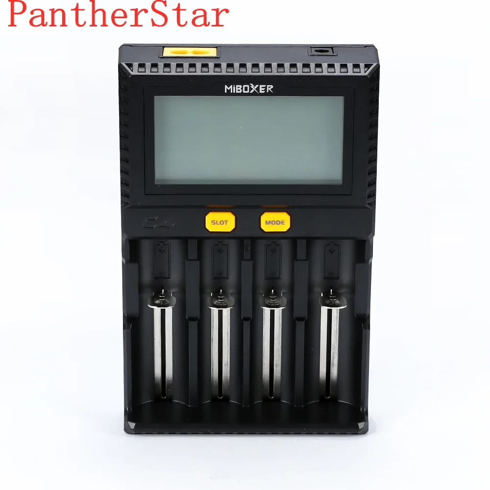 C4 Miboxer зарядное устройство для смартфонов 4 ЖК дисплей слота 10340 10440 AA AAA 14500 18650 26650