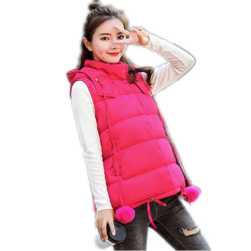 

Новинка 2018, милая осенне-зимняя женская короткая жилетка, Женский пуховой хлопковый жилет, милый пушистый бриллиант, 3XL, Женский Тонкий жиле...