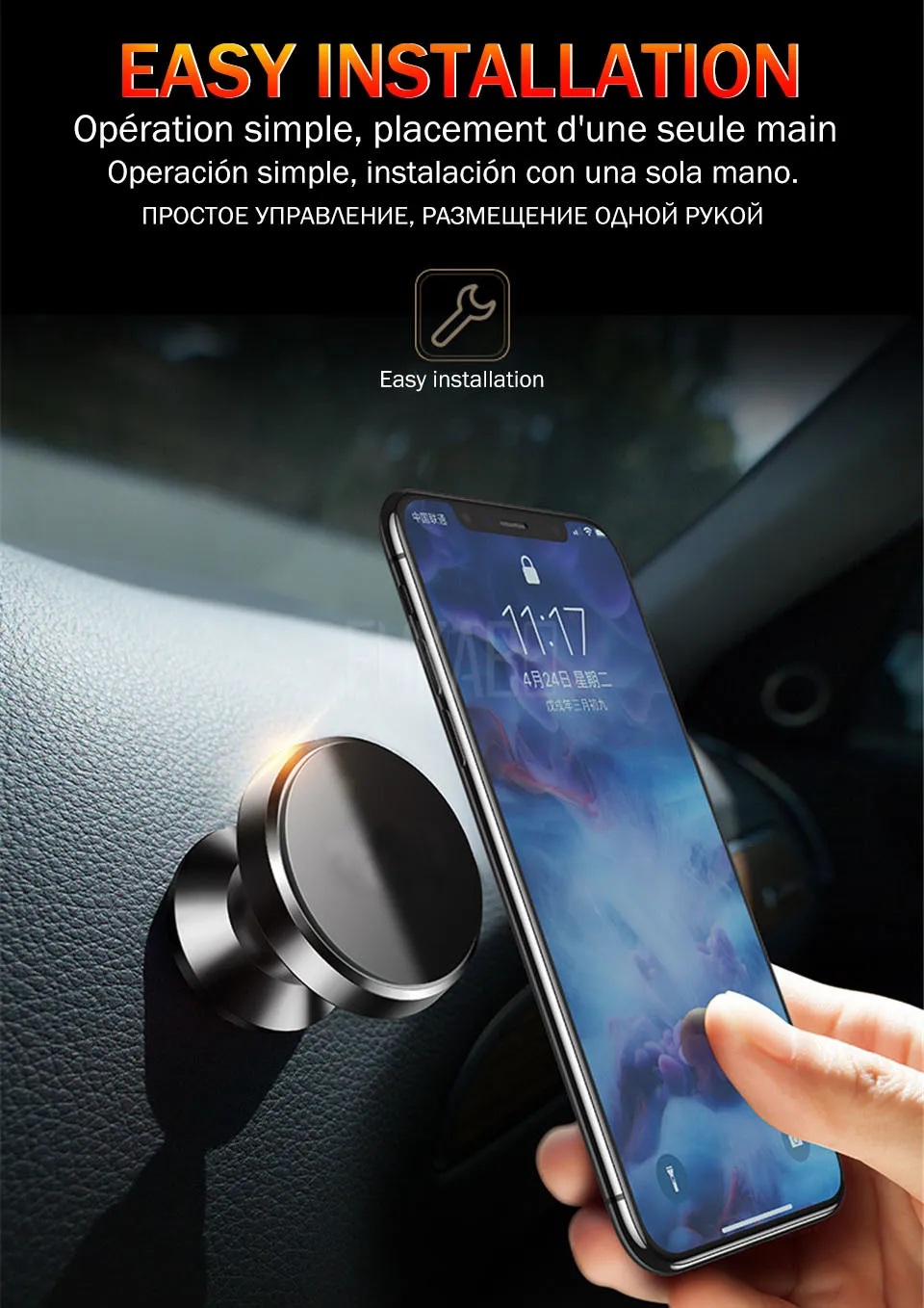 Автомобильный держатель телефона для samsung s10 iPhone x Автомобильный магнитный держатель телефона для huawei просо Redmi смартфон Автомобильный магнитный держатель