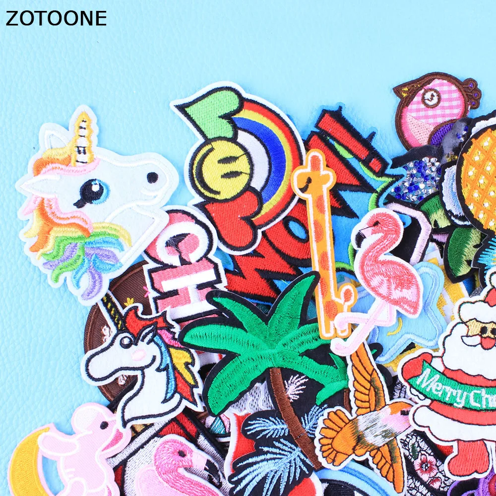 ZOTOONE 30 шт./лот случайный Железный патч для одежды аппликация наклейка Модные
