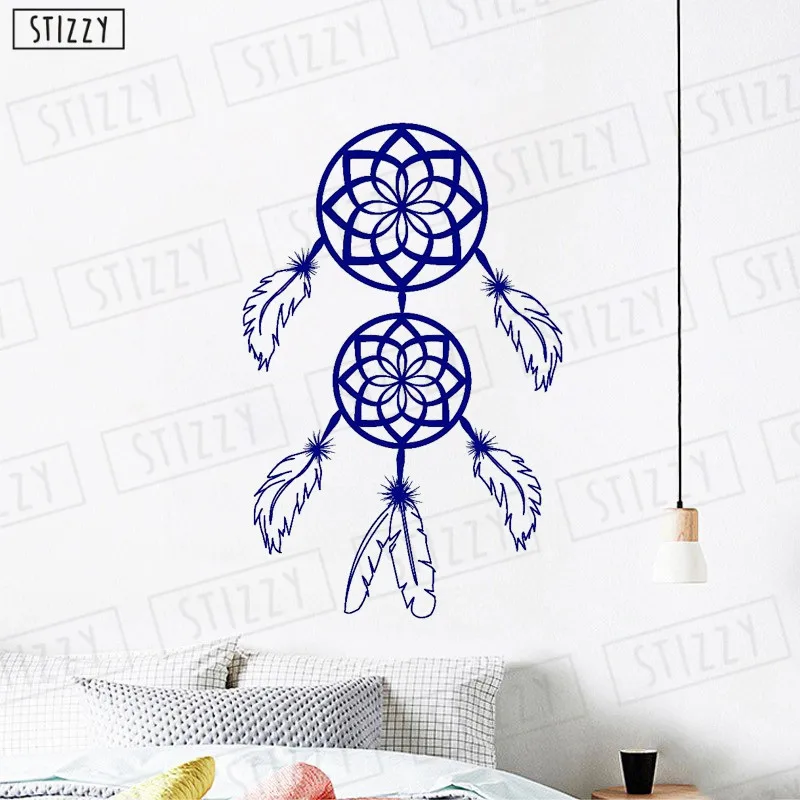 STIZZY Wall Decal Dream Catcher Vinyl Stickers Window Art Mural Modern Talisman Amulet Home Decor Interior Design Gift C70 | Дом и сад