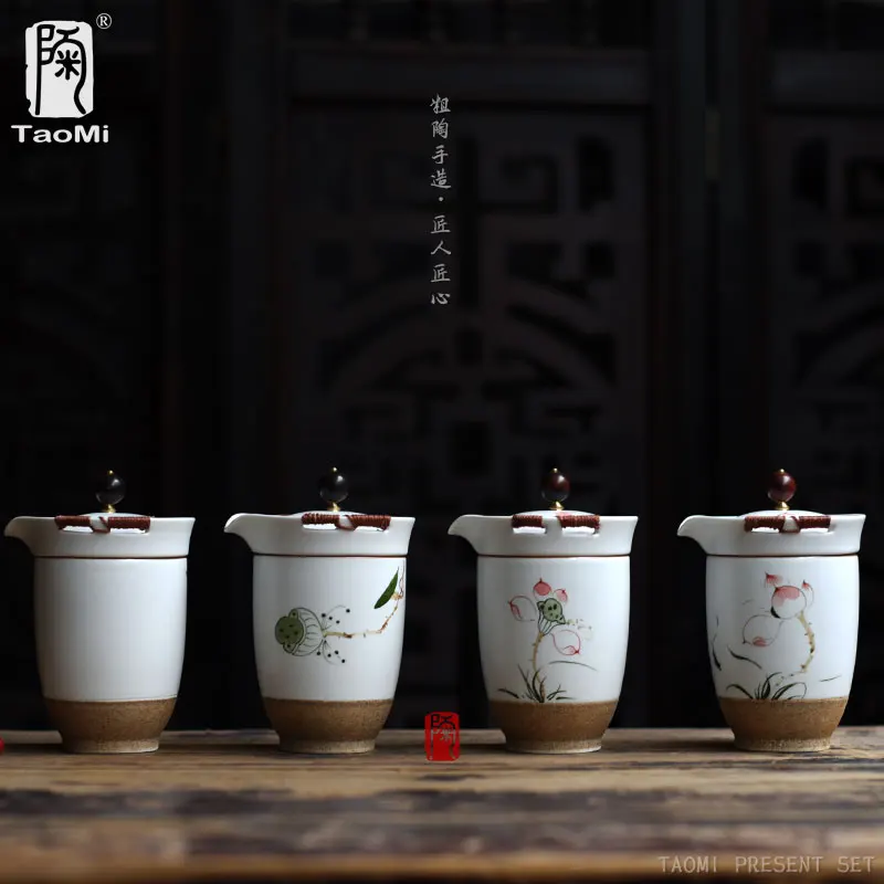 Taomi японский керамический чайник ручная роспись чашка фарфор портативные