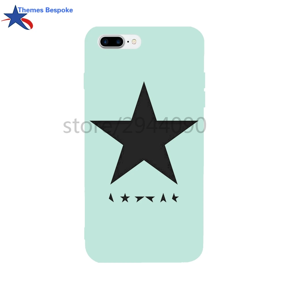 Дэвид Боуи Блэкстар для iPhone Case 7/8 4.7 дюймов антидетонационных мягкая Вернуться