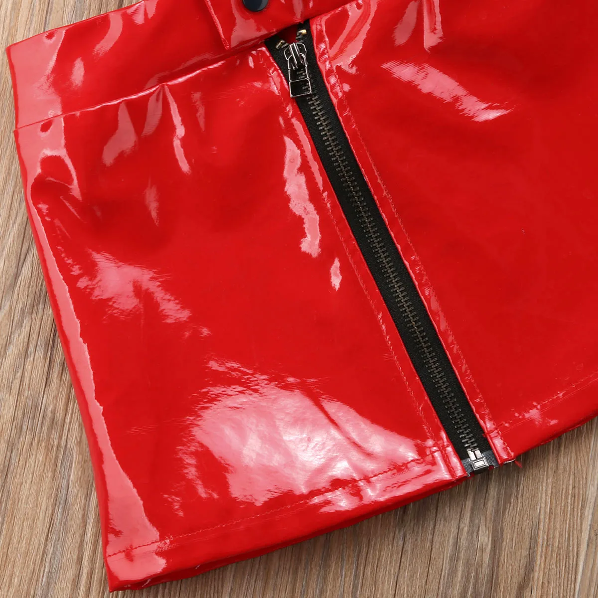 Кожаная Мини юбка с блестками для маленьких девочек летняя детская одежда