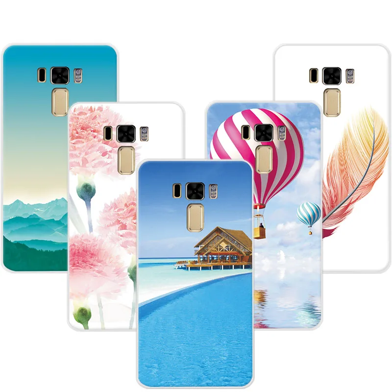 Exotic Natural Landscape Soft TPU Phone Case For ASUS ZenFone 3 Laser Back Cover Silicone Asus Zenfone ZC551KL 5.5" |