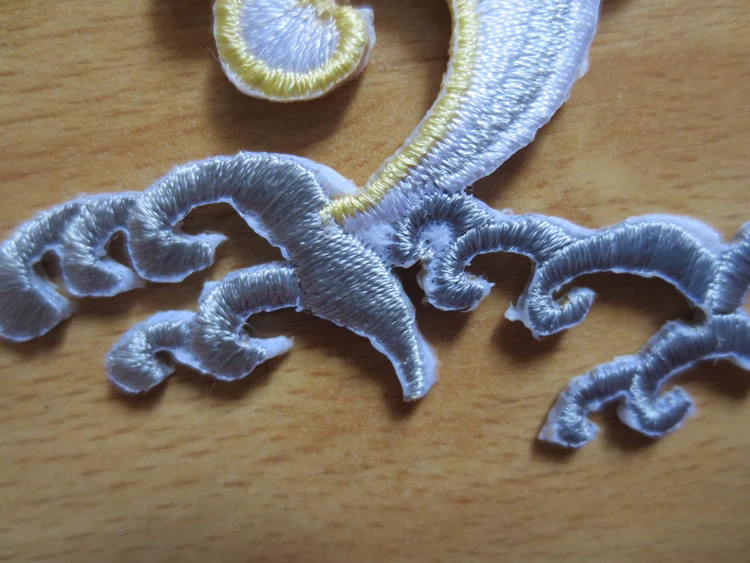 Пара больших патчей с вышивкой в этническом стиле китайским драконом для куртки