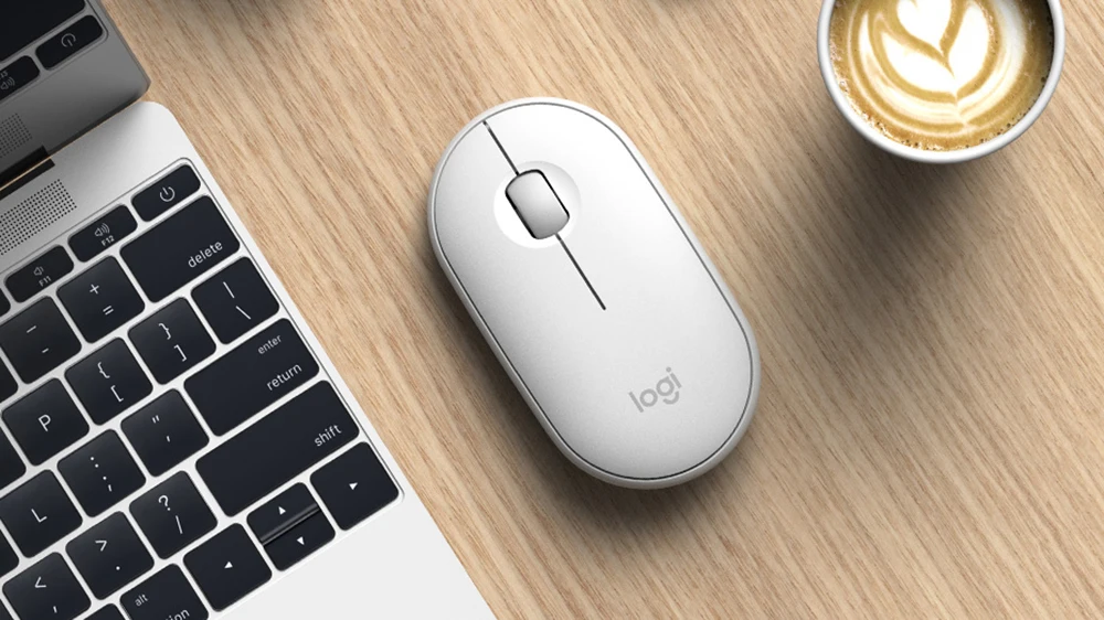 Оригинальная Новейшая Bluetooth мышь с PEBBLE, мини и тонкая, 1000 dpi, 100g, Высокоточная оптическая отслеживающая, унифицирующая цветная мышь