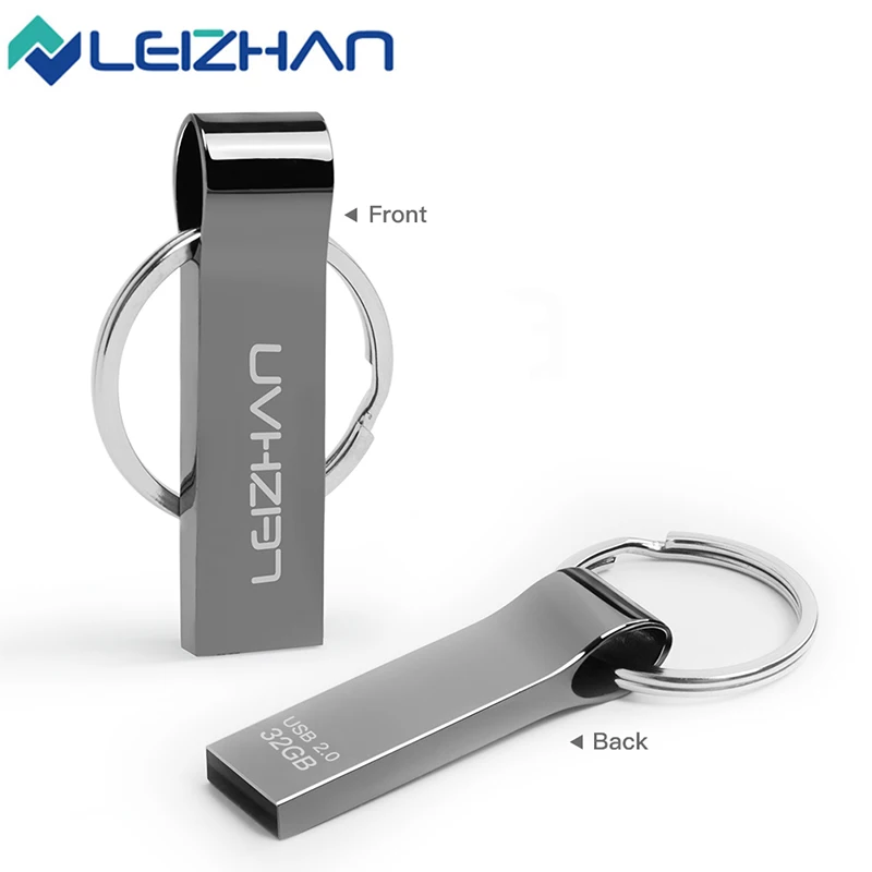 LEIZHAN 64 флэш в виде ключа цепь памяти 16 usb совместимо с ПК и смартфоном накопитель 32