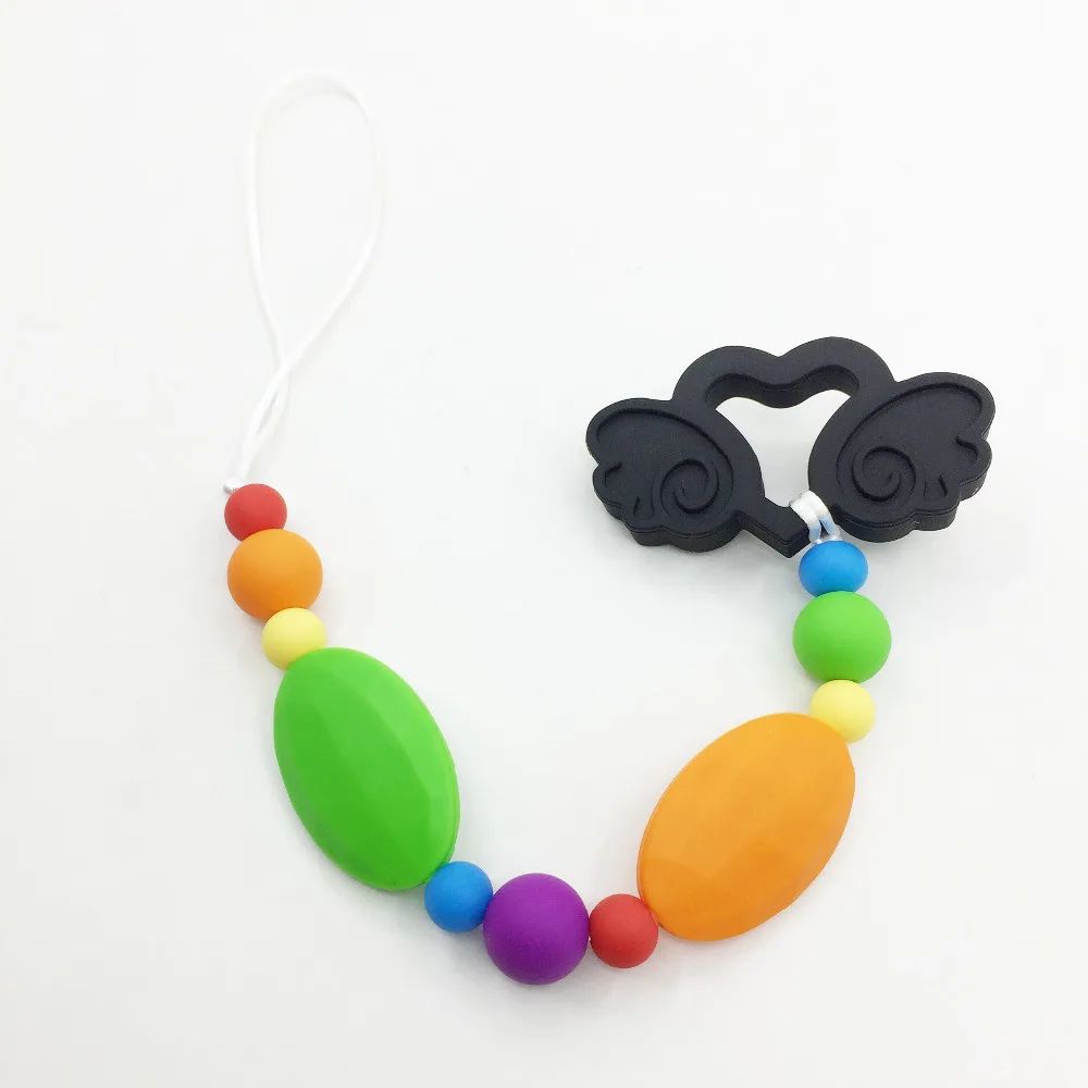 Силиконовый зажим для прорезывания зубов с жирафом игрушка-прорезыватель