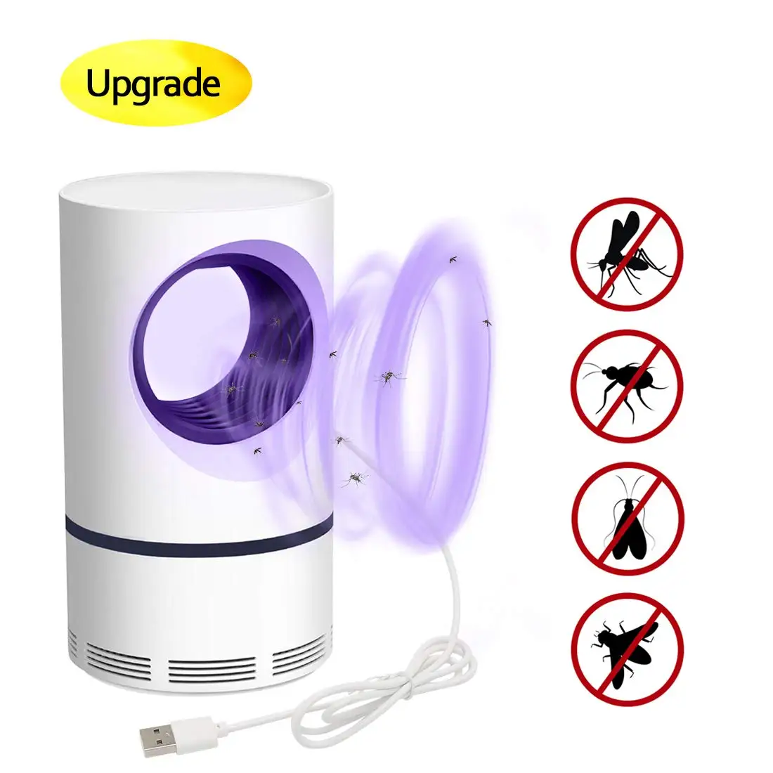 Smartlife Электронный убийца комаров USB питание насекомых нетоксичный УФ