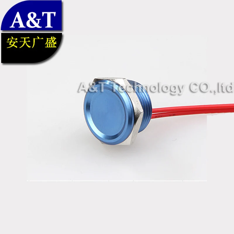 Бесплатная доставка 16 мм синий цвет мгновенный (импульсный тип) пьезо