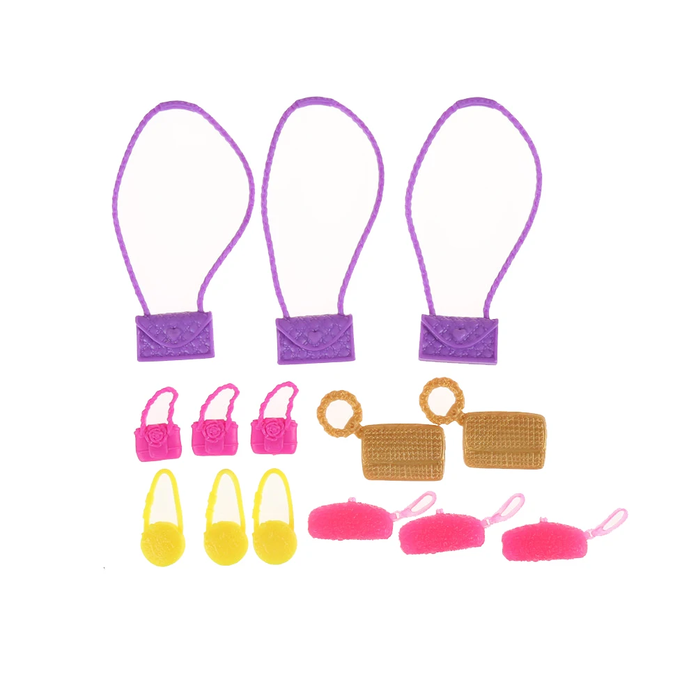 10 шт. разноцветные модные сумки для кукол аксессуары кукол|doll bag|for barbiefor barbie doll |