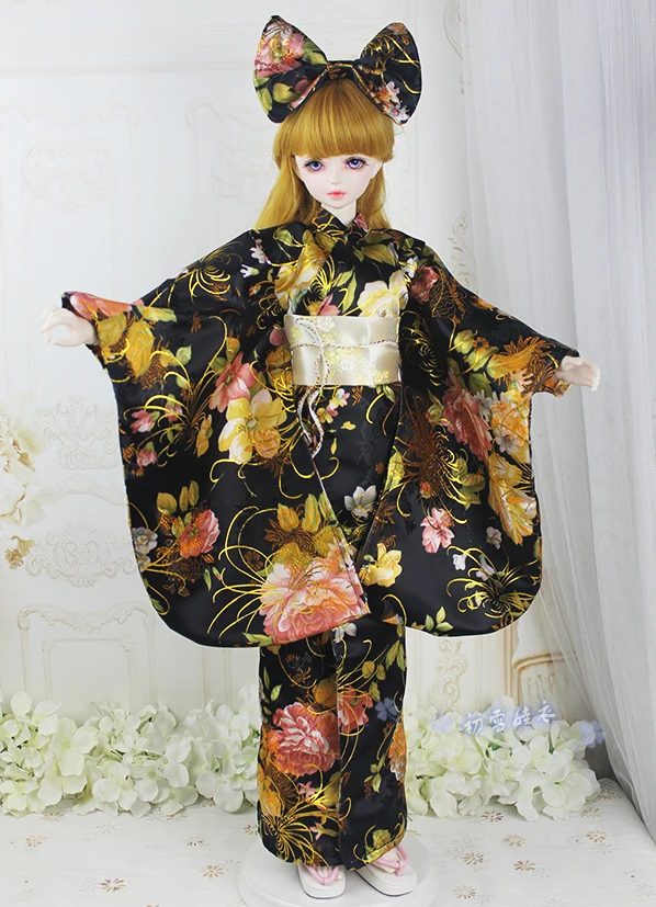 Кимоно в японском стиле юката масштаб 1/6 1/4 1/3 комплект одежды аксессуары для