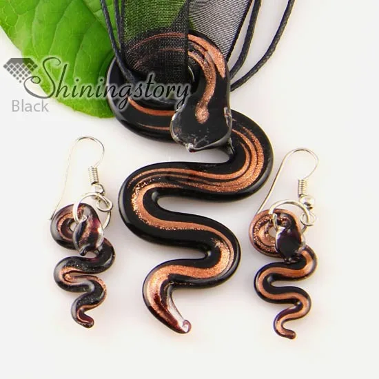 Серьги и подвески из муранского стекла серебристого цвета|jewellery fashion|fashion jewelry