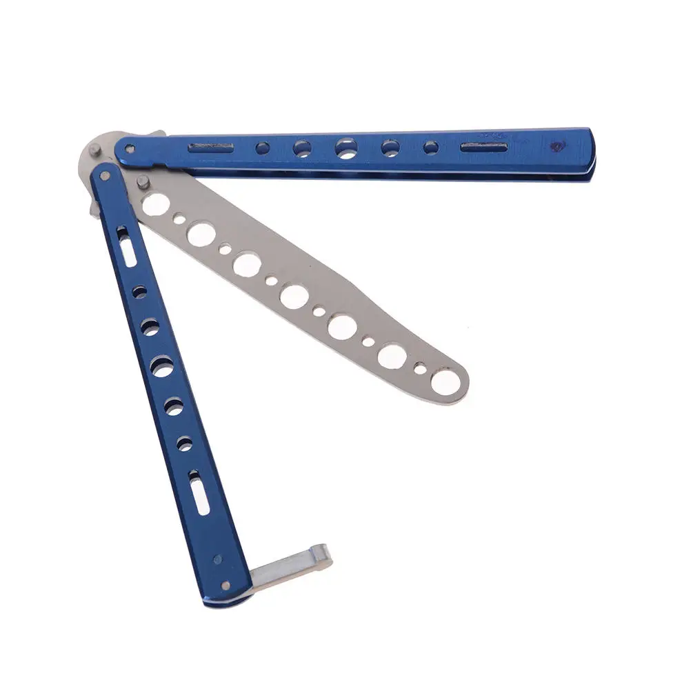 Лезвие Ножи Нержавеющая сталь Balisong Обучение Тренер практика бабочка Стиль тупая