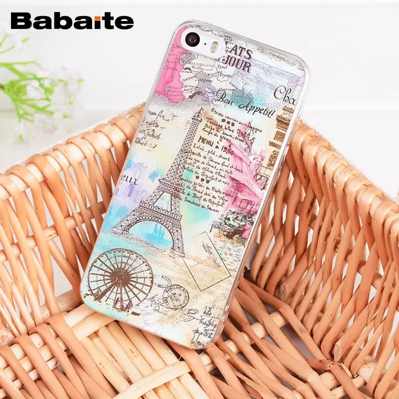 A16 Babaite Love London Париж Эйфелева башня Франция чехол для телефона чехол для iphone 11 Pro 11Pro Max 8 7 6 6S Plus X XS MAX 5 5S SE XR - Цвет: A16