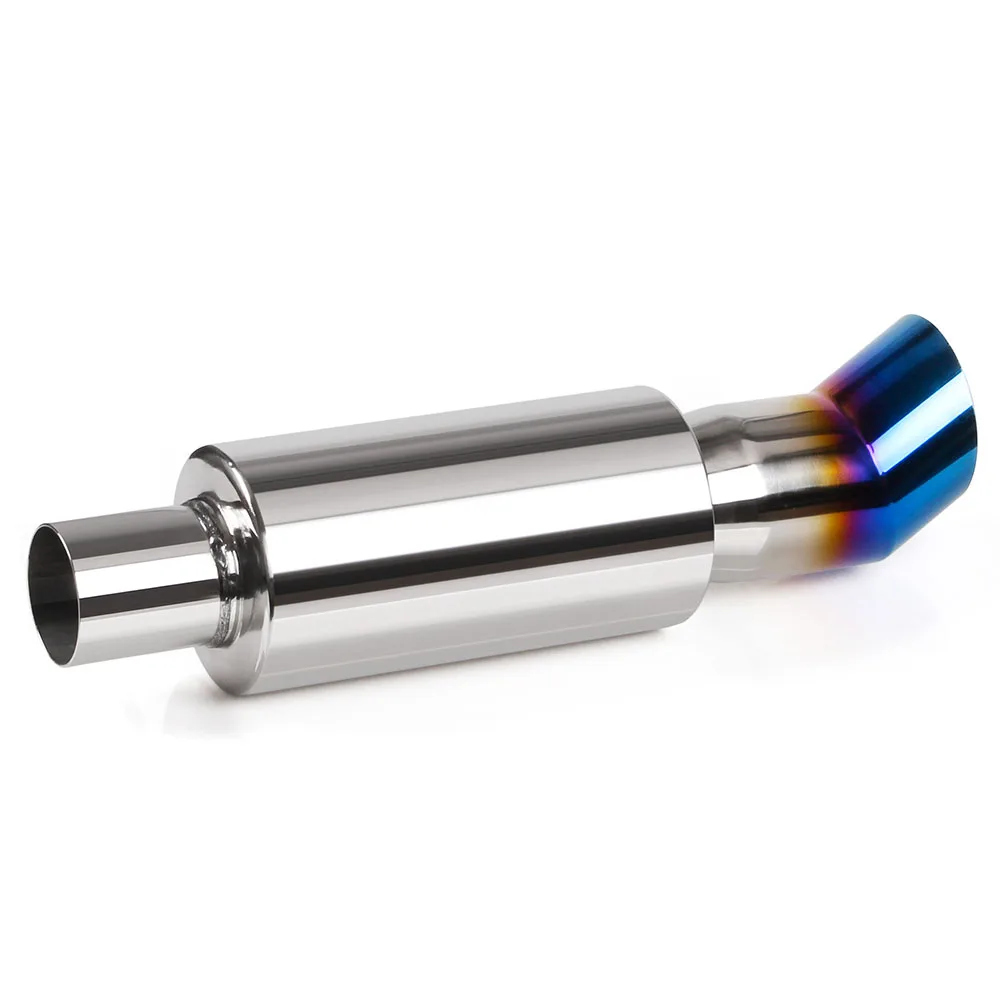 RASTP-Car Muffler Exhaust System Polished Stainless Steel Tip Silencer Inlet 5.7cm Pipe RS-CR1004 | Автомобили и мотоциклы