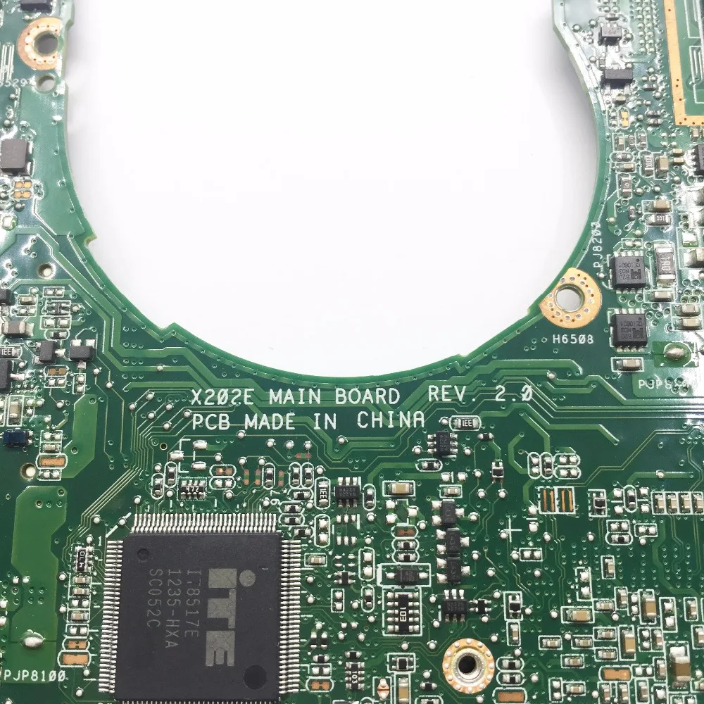 KEFU x202e для ASUS S200E X202E X201E X202EP Vivobook материнская плата REV2.0 I3-3217U cpu 4G ram Встроенная тестовая работа
