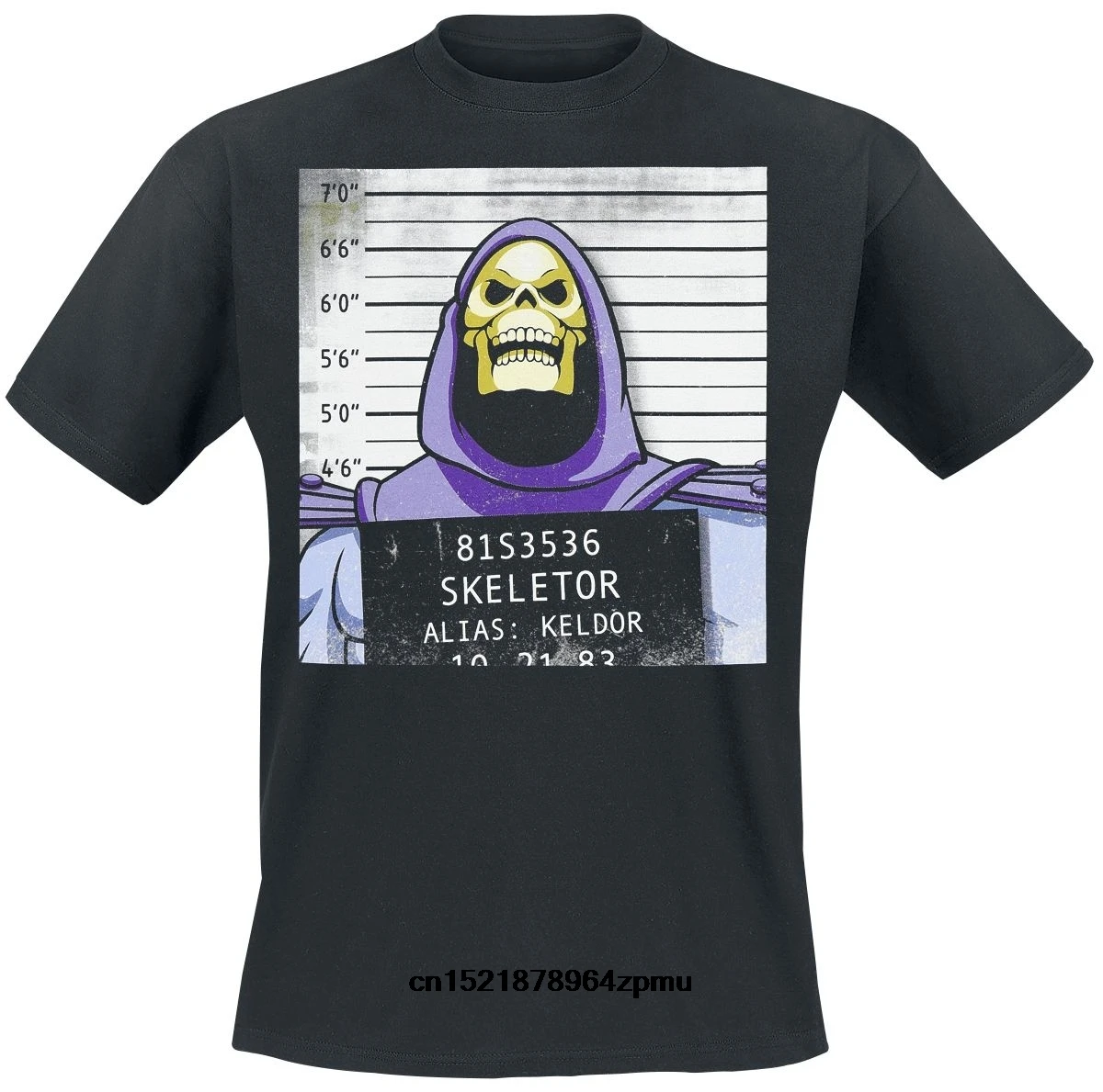 Мужская футболка Skeletor Mug Shot Masters Of The Universe забавная новинка wo men | одежда
