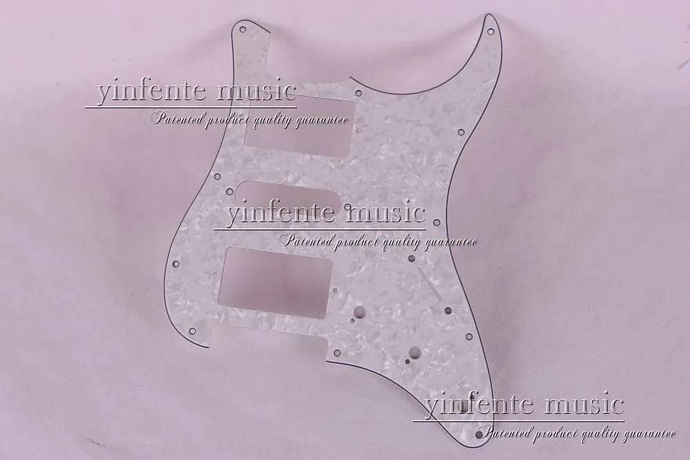 Белый накладку HSH для Fender Strat гитары Y-62 #