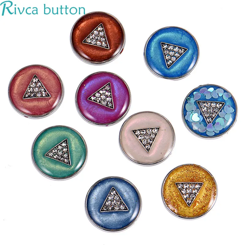 D04447 Rivca оснастки Имбирная пуговка 18 мм цветок мяч ювелирные изделия кнопки