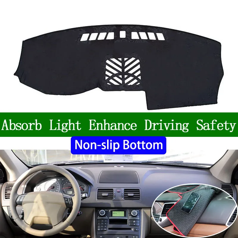 

For volvo XC90 2004 2005 2006 2007-2013 Non-slip Bottom Dashboard Cover Car Decals Car Stickers Interior Car Accessories
