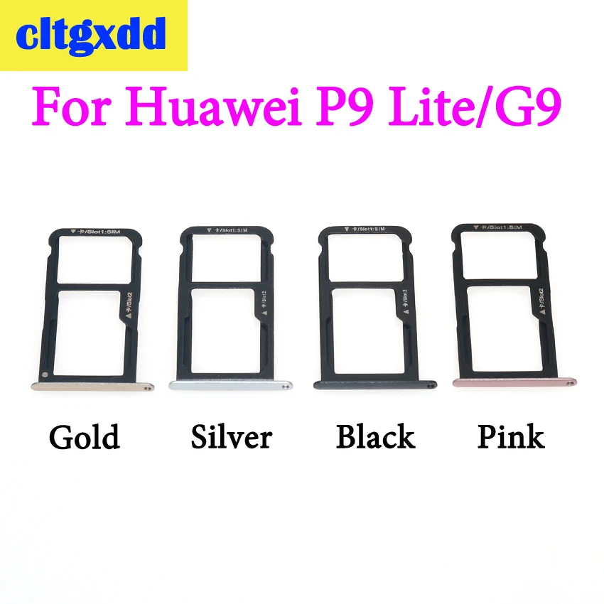 Cltgxdd лоток для sim-карты+ Micro SD карта для huawei P9 Lite G9 слот для sim-карты адаптер гнездо для карты лоток держатель запчасти
