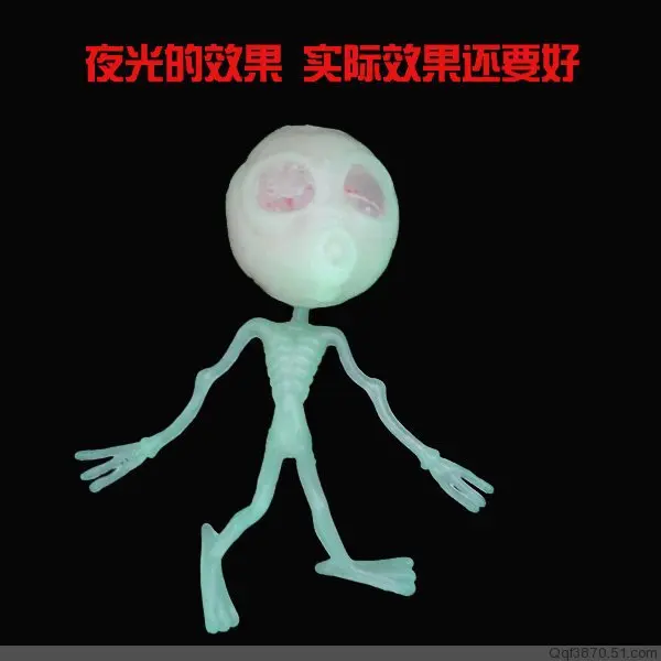 1 шт. 20 см ПУ светящийся призрак мягкими шутка игрушка с крови и maggot magic UFO mochi Смешные дурочки инопланетянин игрушка триллер