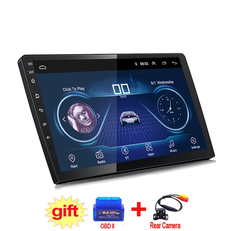 9 дюймов и 10 IPS 2.5D сенсорный экран Android 8 1 автомобильный DVD универсальный GPS
