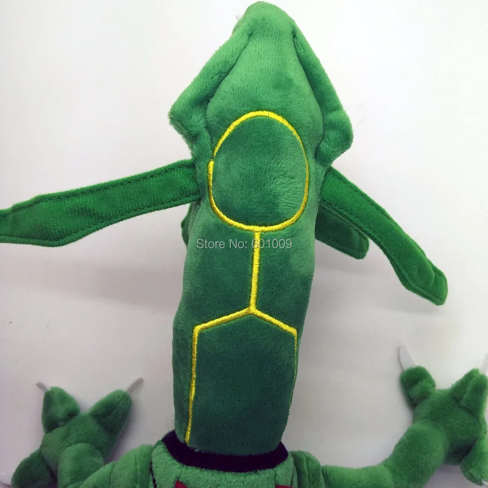 Новые 78 см Зеленые Черные Rayquaza Плюшевые игрушки-Драконы мягкие аниме куклы для лучших подарков в розницу
