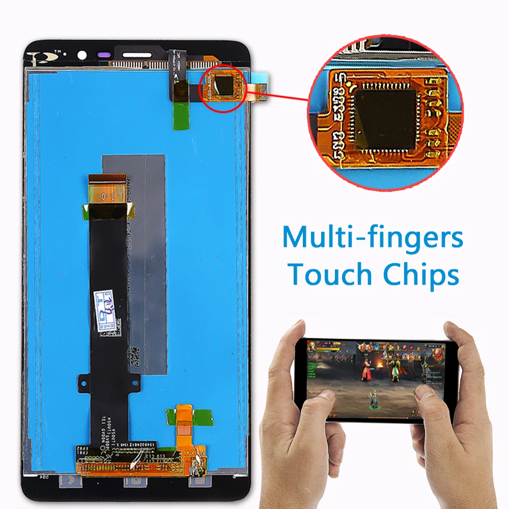 100% протестированный ЖК дисплей для Xiaomi Redmi Note 3 150 мм 5 дюймов 1920*1080 кодирующий