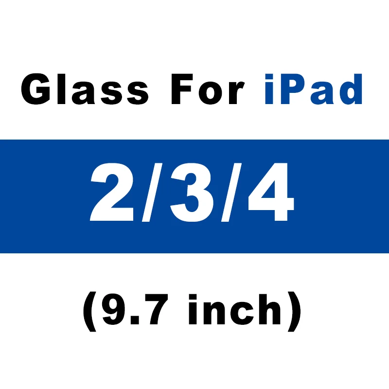 For iPad 2 3 4 Для Apple iPad 9,7 Экран протектор Стекло для iPad 10,5 5th 6th Pro закалённое защитное стекло воздуха 1 2 3 4 на защитная пленка - Цвет: For iPad 2 3 4