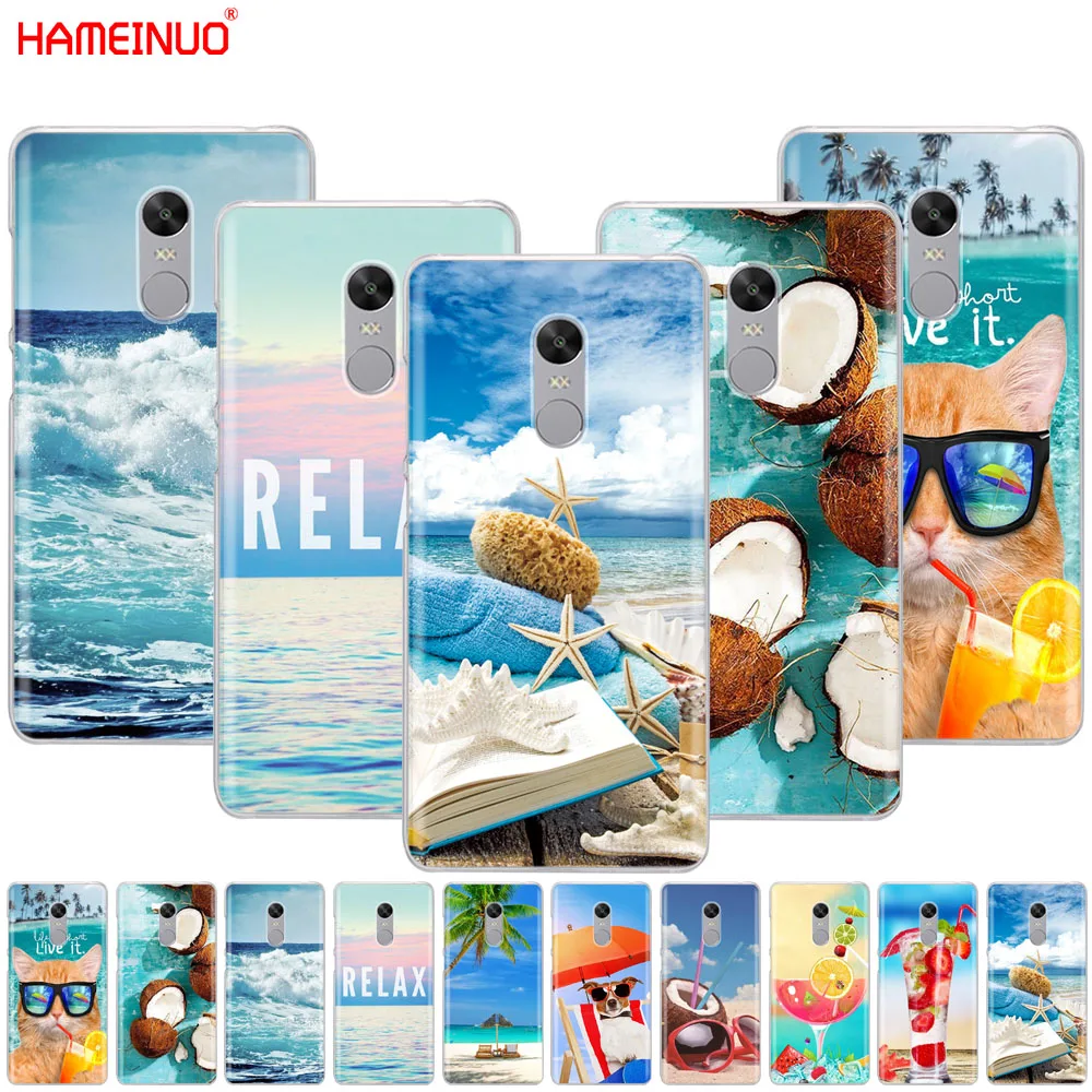 Чехол для телефона HAMEINUO summer beach wave sea Xiaomi redmi 5 4 1 1s 2 3 3s pro PLUS note 4X 4A 5A|Бамперы| |