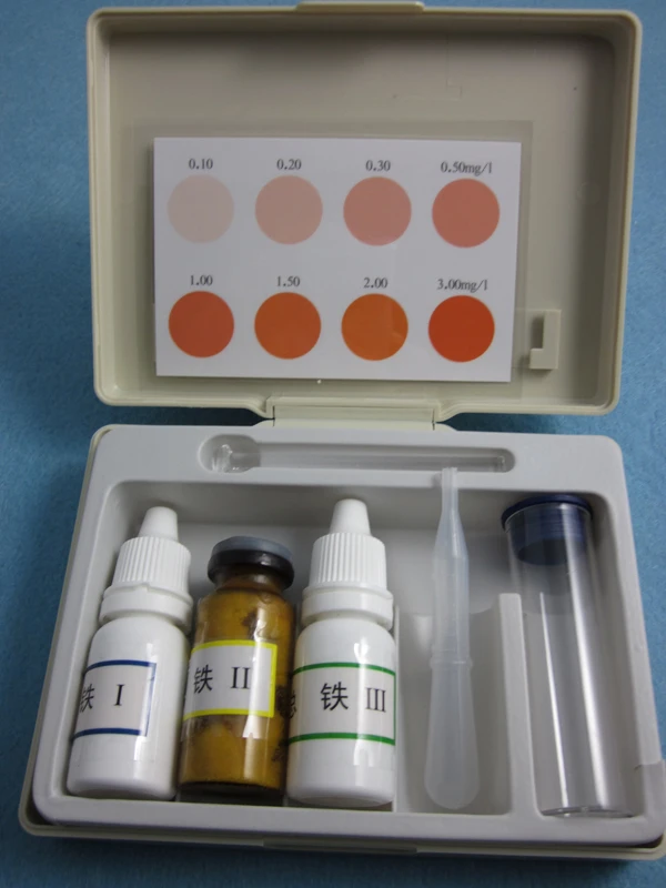 売却 呂ヘン水質分析ボックス 0.1-3 合計鉄試験箱合計鉄水質検出キット