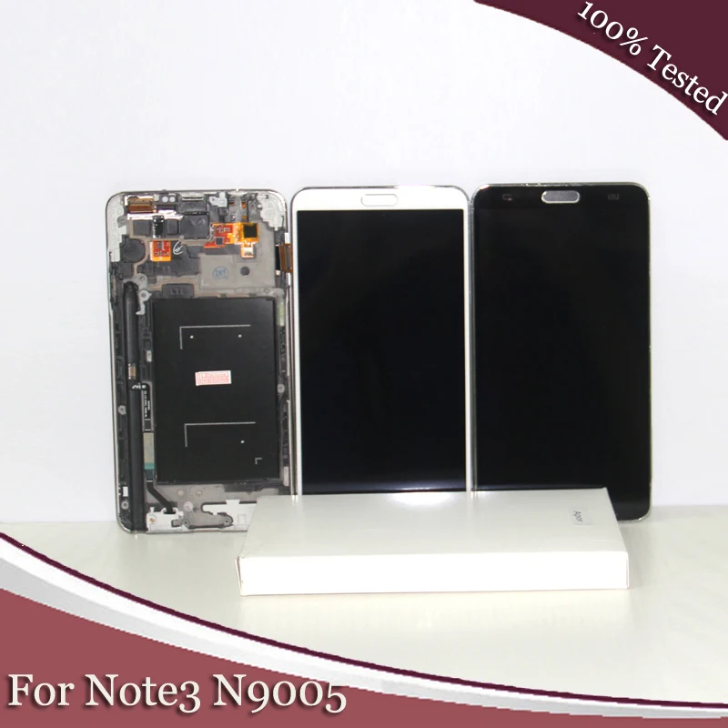 ЖК экран совместимый с Samsung Galaxy Note3 Note 3 N9005 дисплей сенсорный дигитайзер в сборе