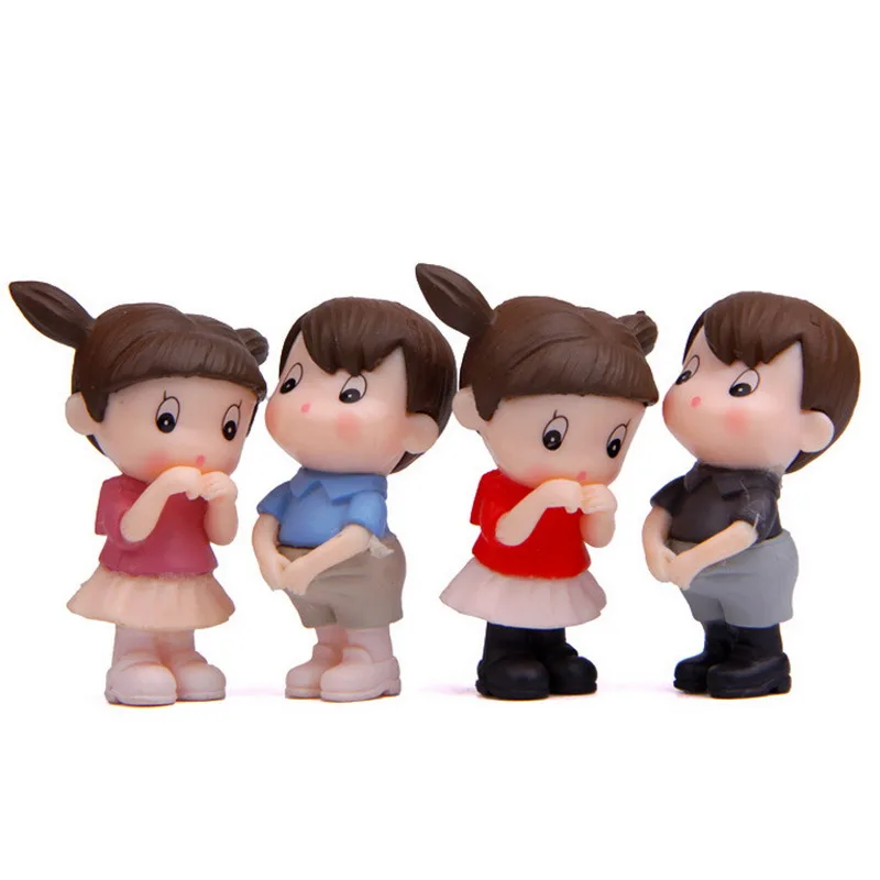 4 шт./лот застенчивый Toot рот Мальчики мультфильм PVC Фигурки DIY Craft игрушки аниме