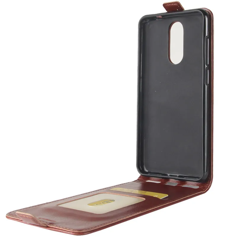 For Cubot Note Plus Case 5.2&quot Retro Crazy Horse PU Leather Vertical Flip Phone for Full Coverage Cover Bag | Мобильные телефоны