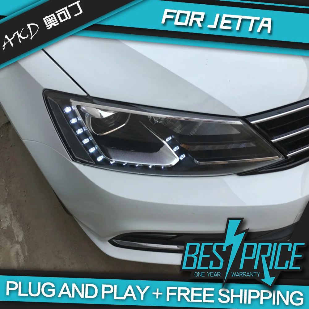 Автомобильный Стайлинг для VW Jetta MK6 фары 2012 2018 светодиодный задний фонарь DRL