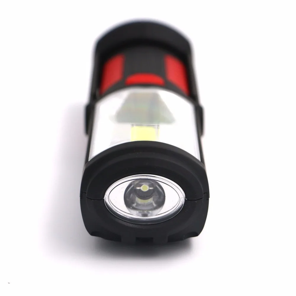 Мощный Портативный УДАРА светодиодный фонарик Магнитная Перезаряжаемые Light 360 градусов стенд висит факел