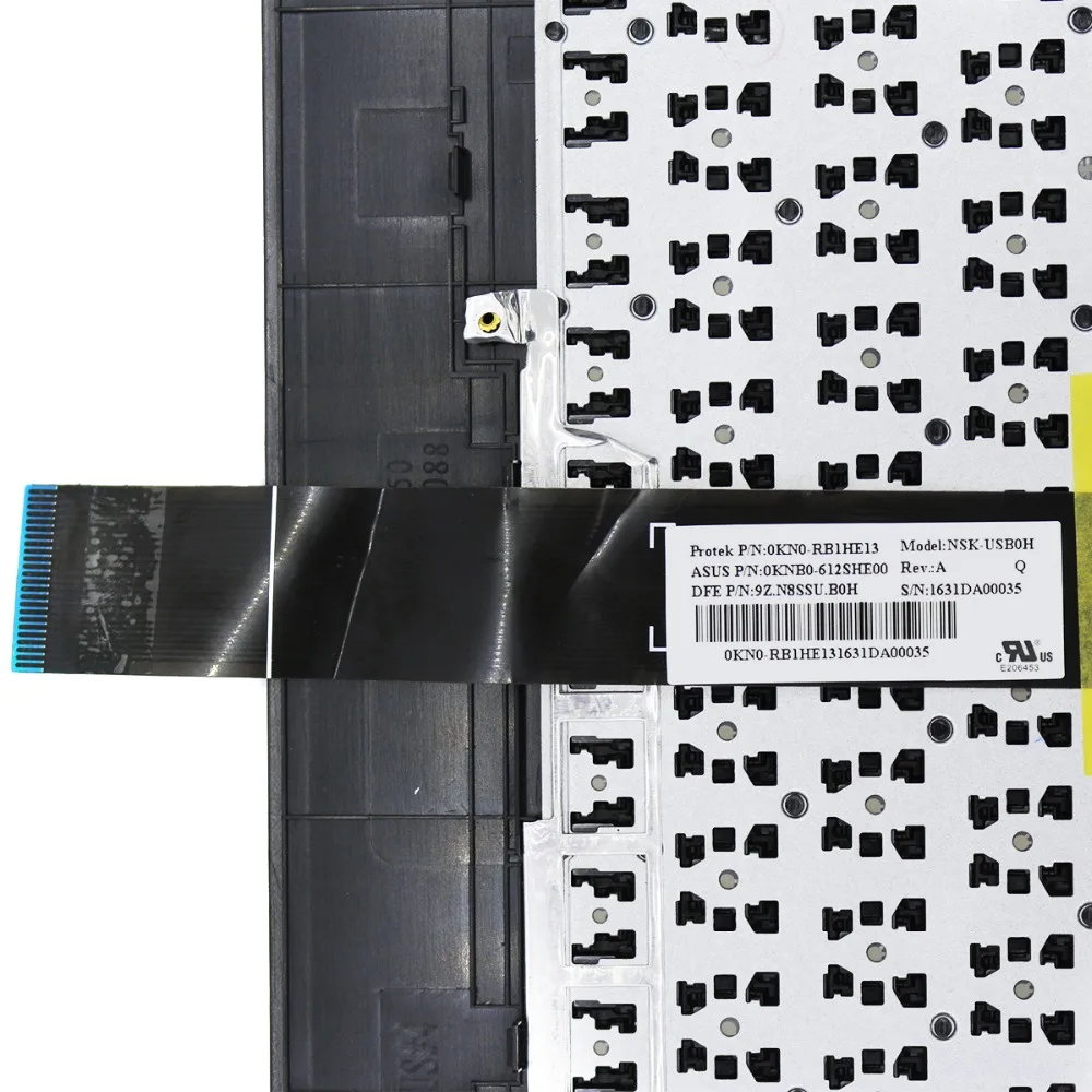 Новая русская черная клавиатура для ноутбука ASUS X550 X550C X550CA с черной крышкой C черной подставкой для рук