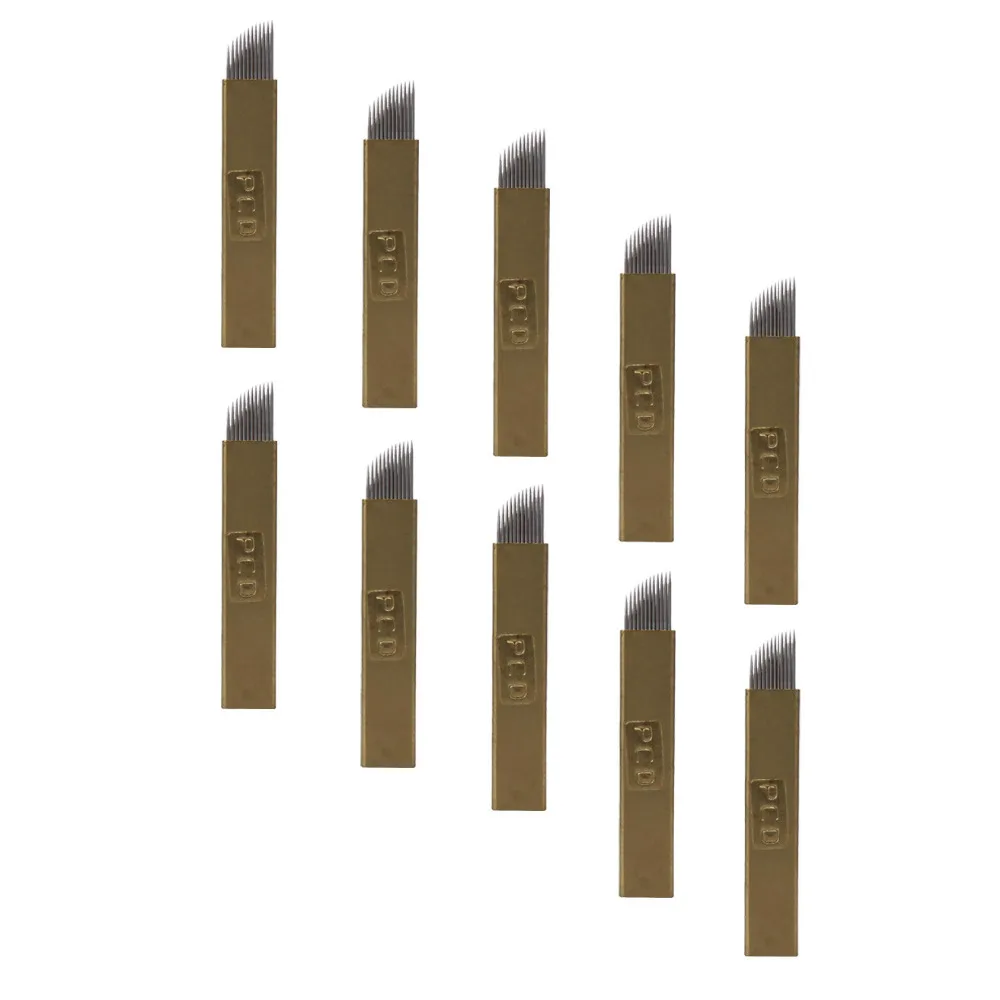 Высококачественные 10 шт. 12 штырьков для перманентного макияжа иглы