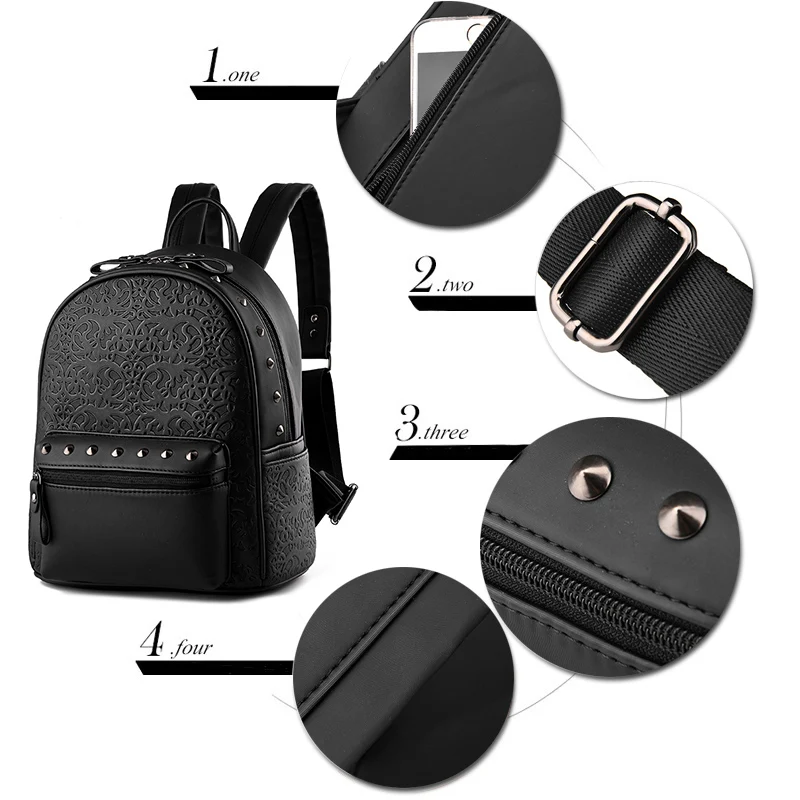 YOUNNE кожаный рюкзак школьный повседневный для женщин|solid color backpack|backpack femalebackpack ladies