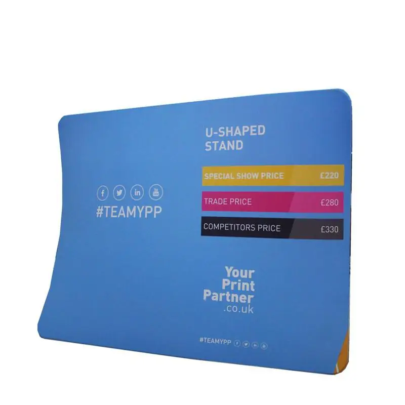 Пользовательский печатный логотип U Натяжная ткань выставка фон дисплей | Дом и