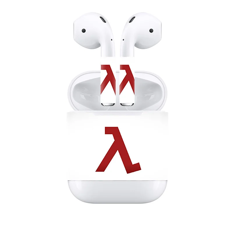 Съемный декоративный стикер для кожи AirPods с изображением попугая и паука